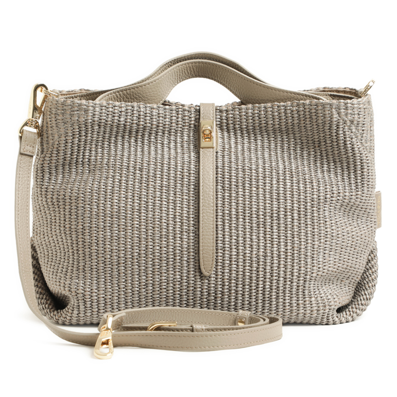 VIOLAd'ORO ヴィオラドーロ バッグ かご ハンド フラップ ラフィア風